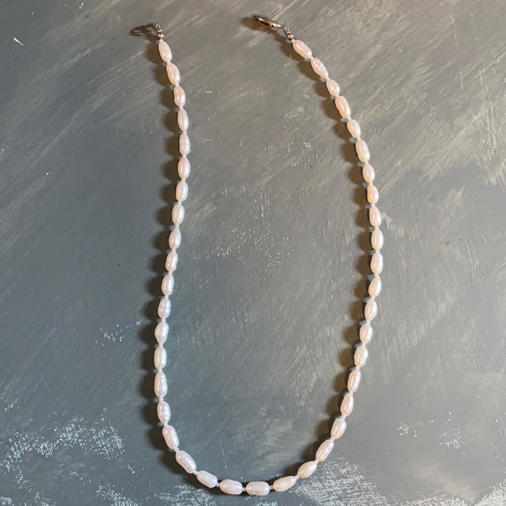 12 inch freshwater pearl necklace